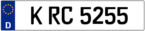 Trailer License Plate